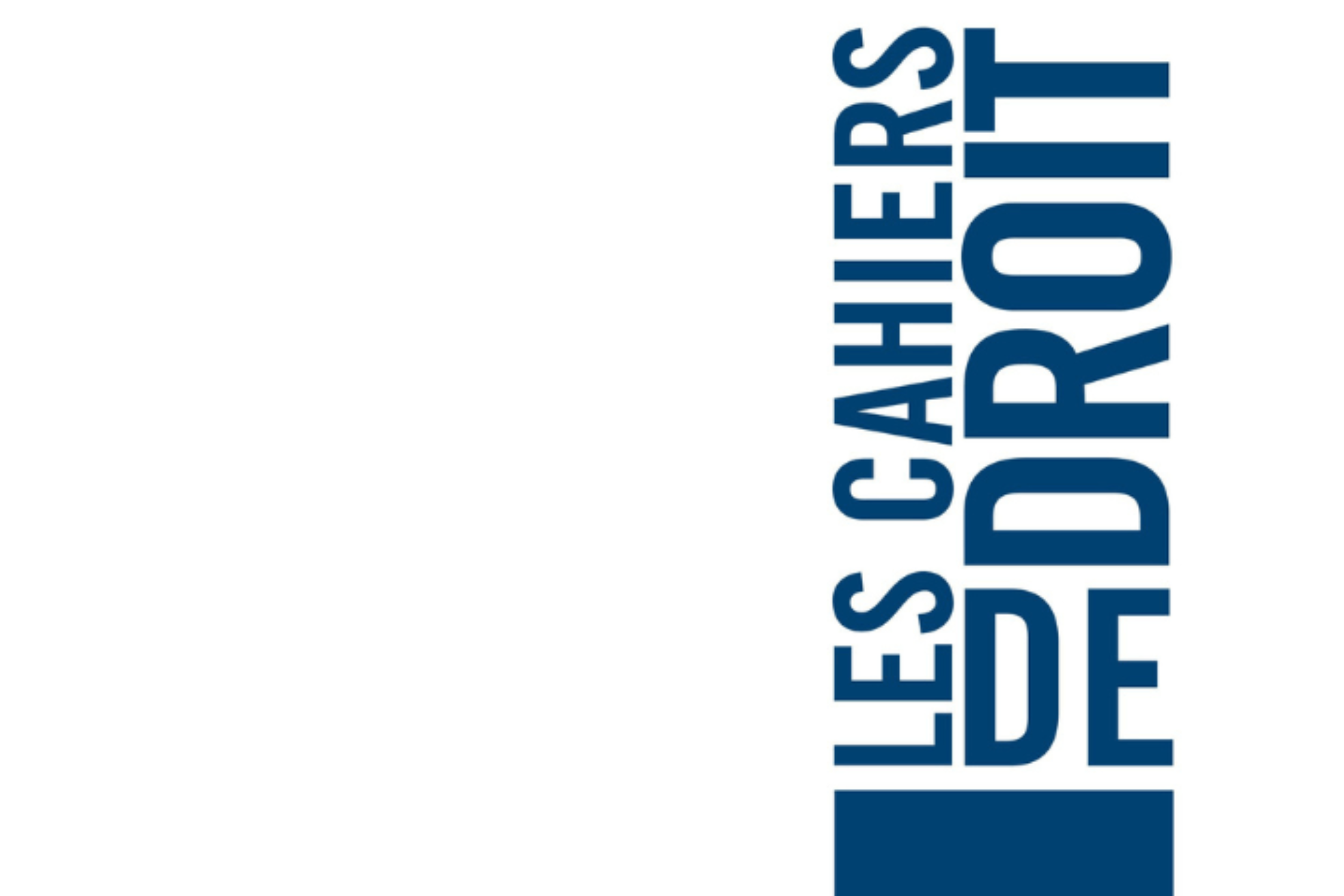 Les Cahiers de droit